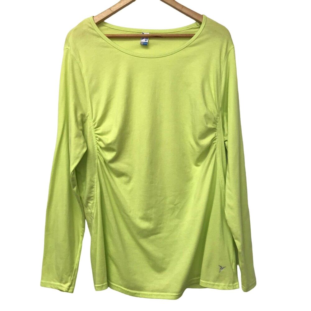 Active By Old Navy Top Womens 2X Yellow Ruched